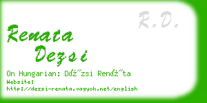 renata dezsi business card